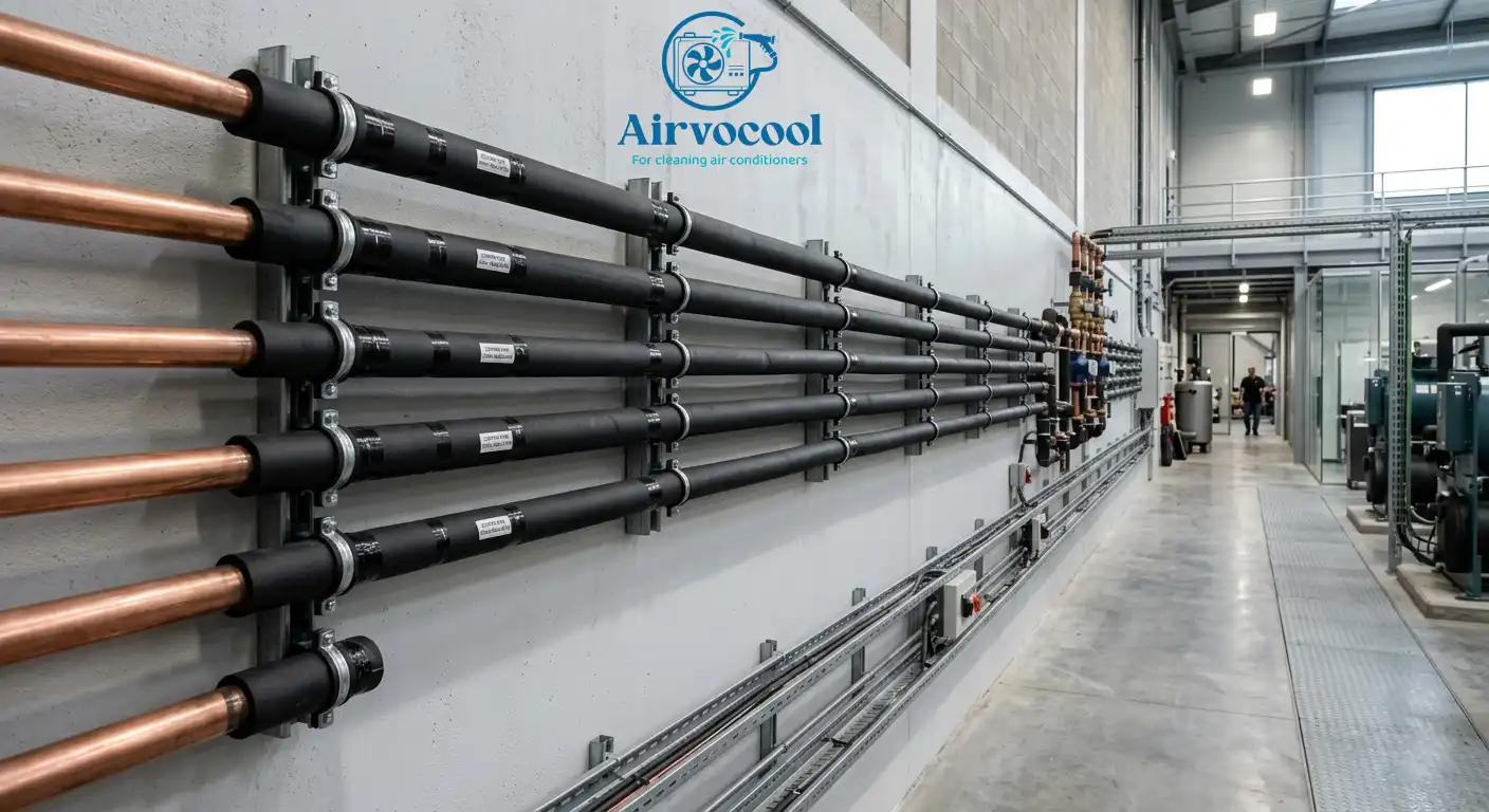 تمديد نحاس مكيف سبليت مع عازل حراري